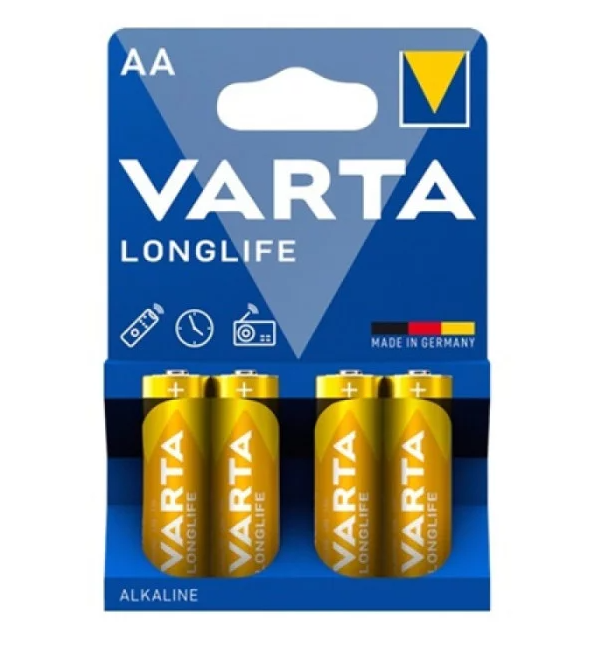 Батарейка Varta LR6/AA Longlife Alkaline 4шт Дніпро - фото 1
