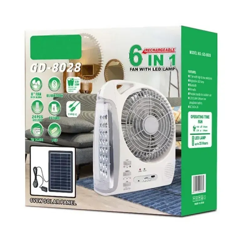 Вентилятор портативный GD-8028 N283 8