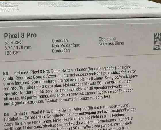 Телефон Google Pixel 8 Pro 128Gb. Obsidian. Киев