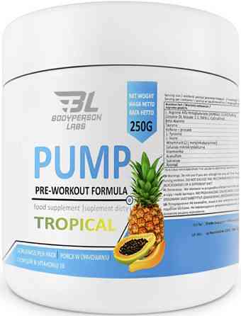 Предтрен Bodyperson Labs Pre-Workout Formula 250g Тропік Київ