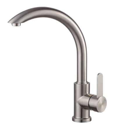 Змішувач для кухні Koer KI-70019-02 (з нерж. сталі) (Колір нерж) (KR4795) Київ