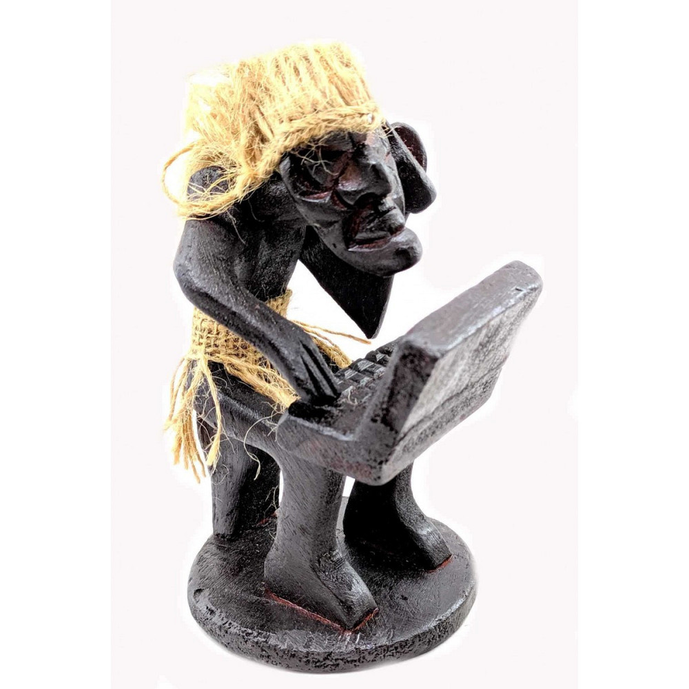 Статуетка з дерева Папуас Програміст Київ - фото 2