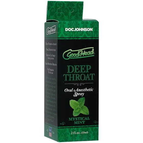 Спрей для мінету Doc Johnson GoodHead DeepThroat Spray - Mystical Mint 59 мл для глибокого мінету Львів