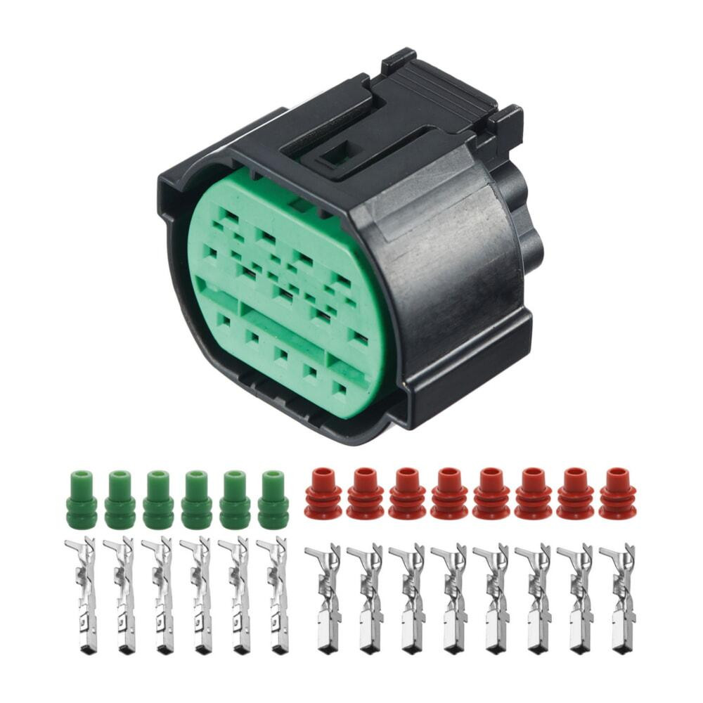 Електричний з'єднувач, 14-контактний, Фара, Чорний, Пластик Київ - фото 1