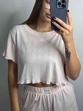 Женский трикотажный комплект для дома Розовый XS-S Харьков