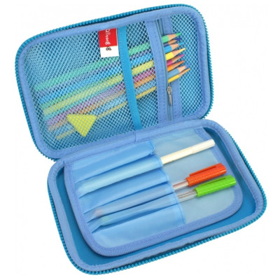 Пенал Cool For School 1 відділення з органайзером синій (QT-5773-Blue) Вінниця - фото 2