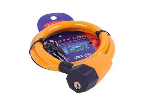 Замок прорипасований ZX1248 , тросовий, 12 мм*650 мм (під ключ) Мукачево