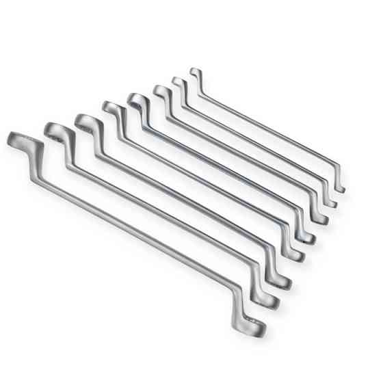 Набор ключей накидных изогнутых 6-22 мм 8 шт (планшет) CrV Мукачево