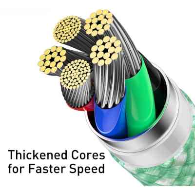 Дата кабель USB-C to Lightning 2.0m 20W green Baseus (CALD000106) Вінниця