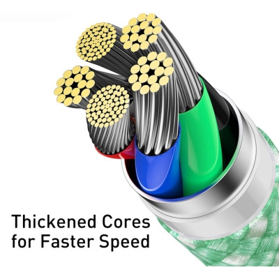 Дата кабель USB-C to Lightning 2.0m 20W green Baseus (CALD000106) Винница - изображение 4