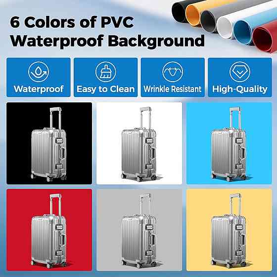 Фотобокс 45*45см з 6 кольоровими фонами Луцьк