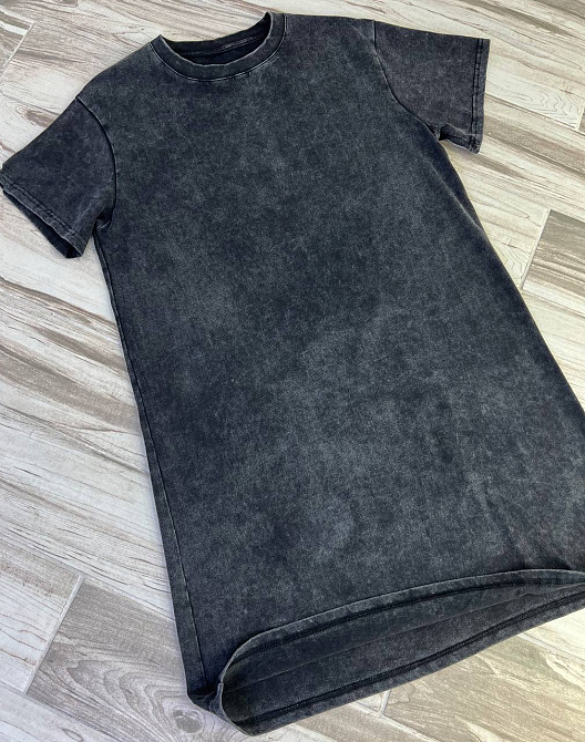 Платье-футболка женское A-N 2666-1 тай-дай оверсайз, черный, one size Киев - изображение 12