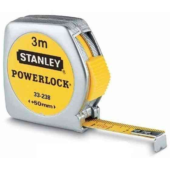 Рулетка STANLEY POWERLOCK 3 м х12.7 мм мм армована стрічка. пластикова (0-33-238) Одеса