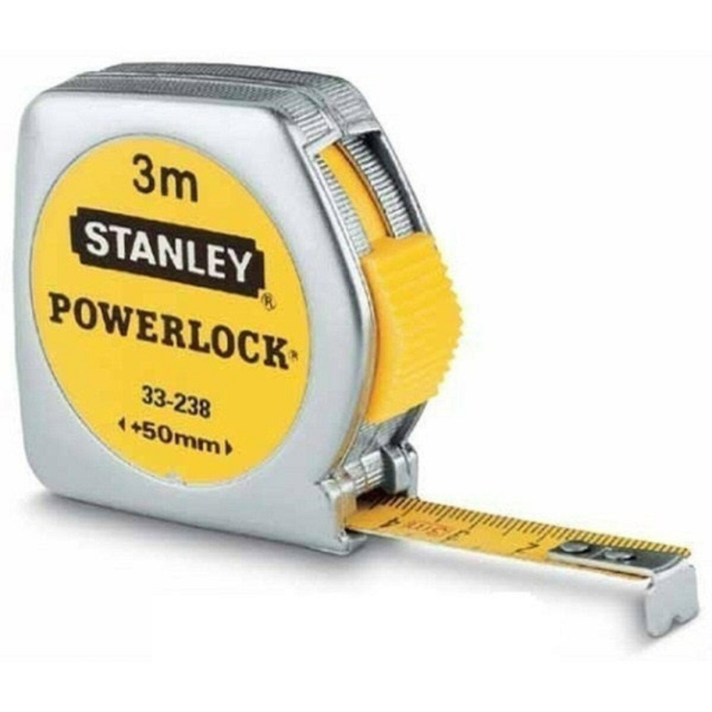 Рулетка STANLEY POWERLOCK 3 м х12.7 мм мм армована стрічка. пластикова (0-33-238) Одеса - фото 1