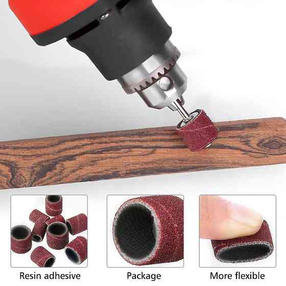 Набір шліфувальних насадок 100 шт з тримачами 12,7 мм Київ