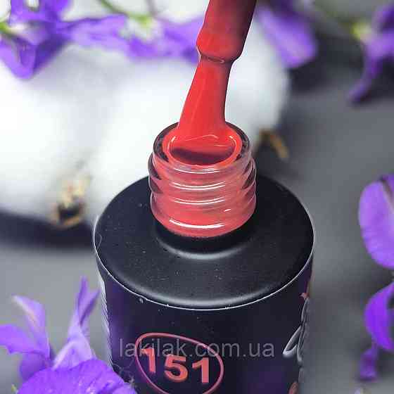 Гель-лак для нігтів Bee Nails 151 (вишнево-червоний) 8мл Херсон