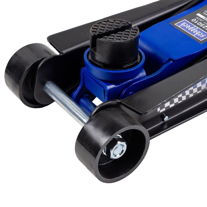 Домкрат 2,5т (85-385мм) гідравлічний підкатний низькопрофільний (посилений корпус, поворотна ручка 360°) Одеса - фото 3