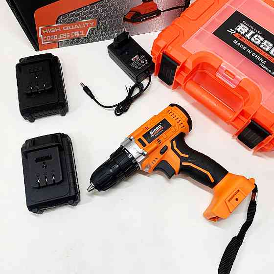 Бесщеточный шуруповерт для дома BISSO, Шуруповерт с дополнительными насадками Рабочий EM-18 Ивано-Франковск