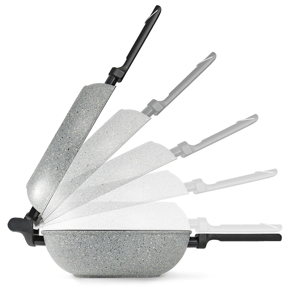 Сковорода двойная Flonal Dura Induction Rocky Twins 28 см с решеткой (RKIWP2830) Вінниця - фото 7