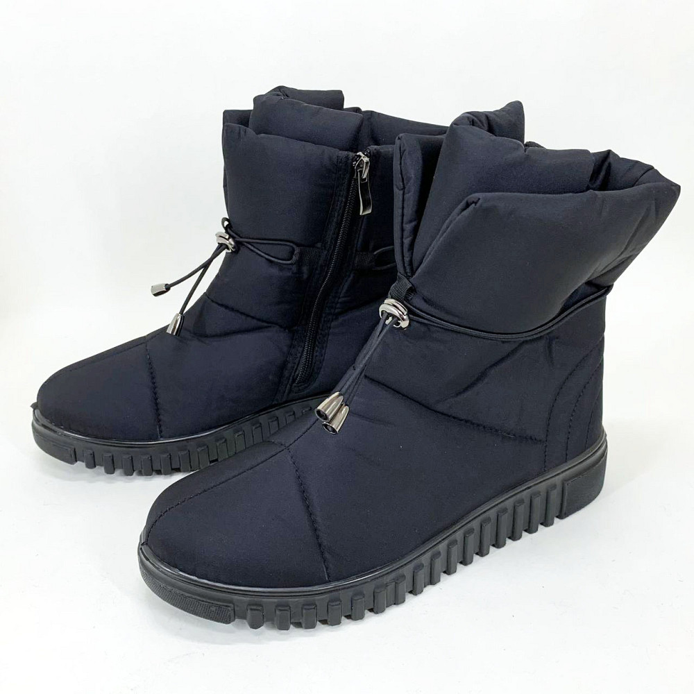 Суконные зимние бурки 42р 27см, Угги женские, Женские черние зимние галоши дутики из текстиля IL-40 Львов - изображение 5