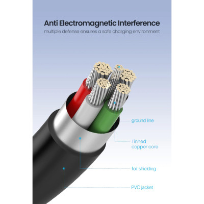 Дата кабель USB 2.0 AM to Mini 5P 2.0m US132 black Ugreen (30472) Вінниця - фото 6