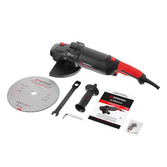 Болгарка INTERTOOL WT-0228, 2,4 кВт, 6300 об/хв, диск 230 мм, плавний пуск - для різання, шліфування, зачистки Львів