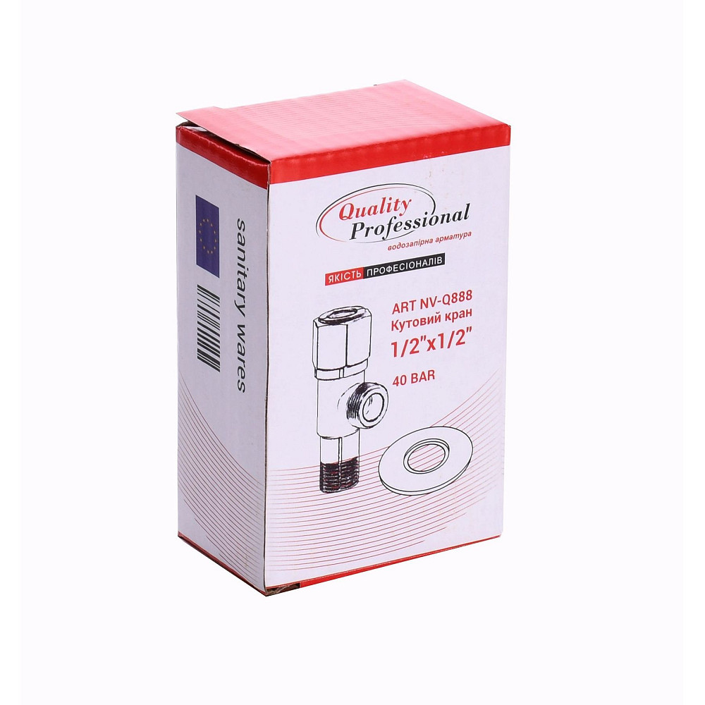 Кран кульовий кутовий Professional 1/2″х1/2″ NV-QP888 Тернопіль - фото 3