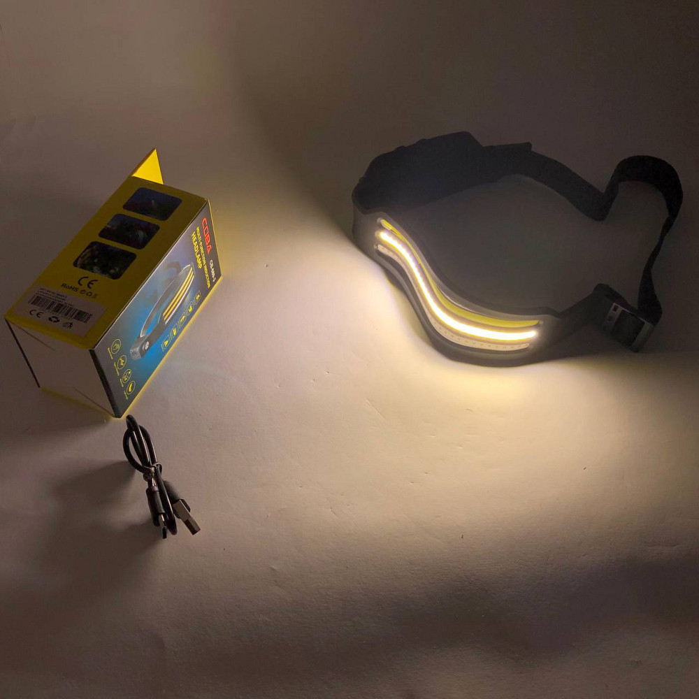 Світлодіодний ліхтар з кріпленням на голову BL-W689-LM+3COB, Ліхтар на лоб для риболовлі Police RU-56 Львів - фото 7