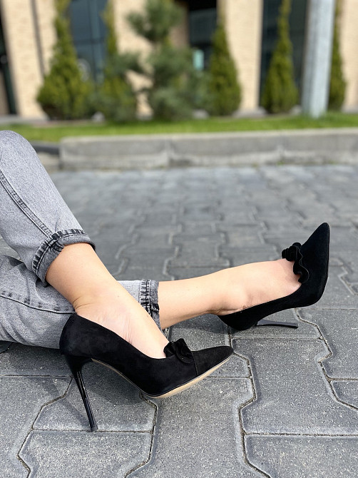 SANTINI Туфлі жіночі SANTINI чорні натуральна замша каблук 11см 35-39 (70591-21) Коломия - фото 6