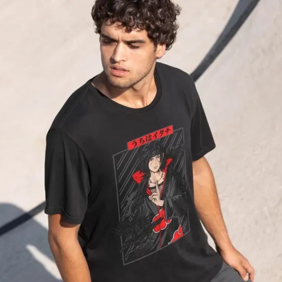 Футболка чоловіча з  принтом Наруто Ітачі 2 Розмір 48 Anime0120 Дніпро