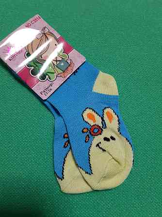 Шкарпетки дитячі блакитні - 21-26 розмір, по устілці 11-13см, 80% бавовна, 15% бамбук, 5% лайкра Київ
