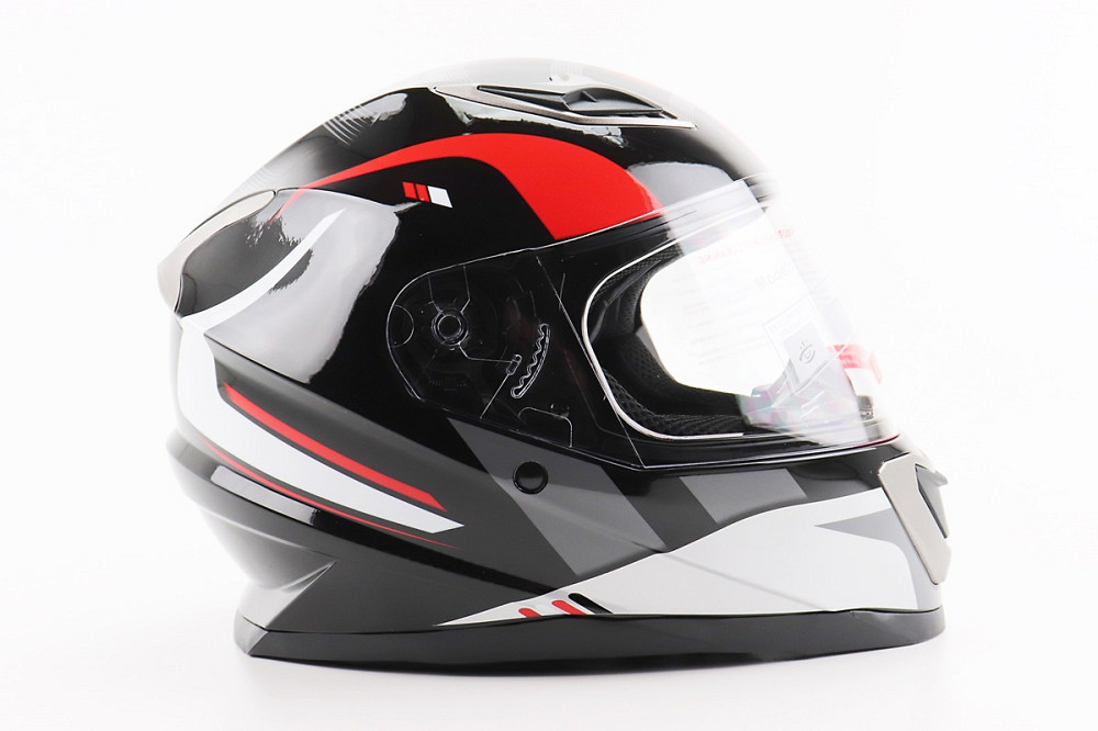 Шолом інтеграл, закритий BLD-M62 М (57-58см), ЧОРНИЙ/БІЛО-ЧЕРВОНИЙ Киев - изображение 3