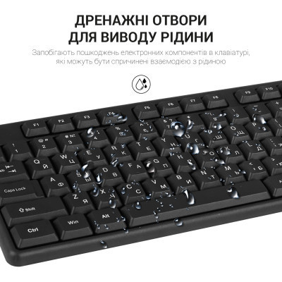 Клавіатура OfficePro SK166 USB Black (SK166) Вінниця - фото 9