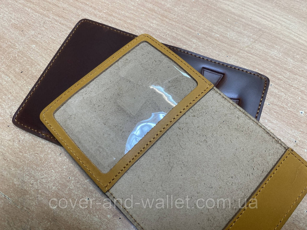 Кожаная обложка на военный билет маленького размера (офицер) Киев - изображение 6