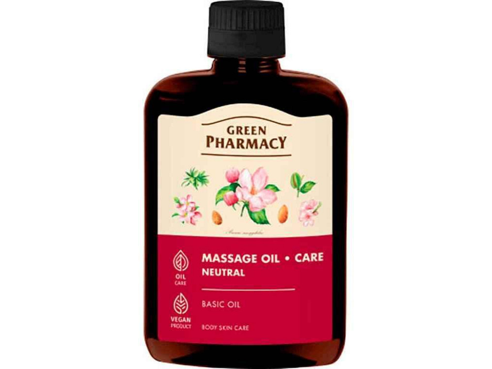 Масло масажне 200мл Нейтральне ТМ GREEN PHARMACY Київ - фото 1