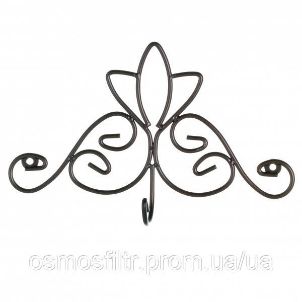 Гачок для рушника Axentia Ностальджі одинарний сталь порошкова фарба коричневий 23.5х4.5х12.5 см (282084) Київ - фото 1