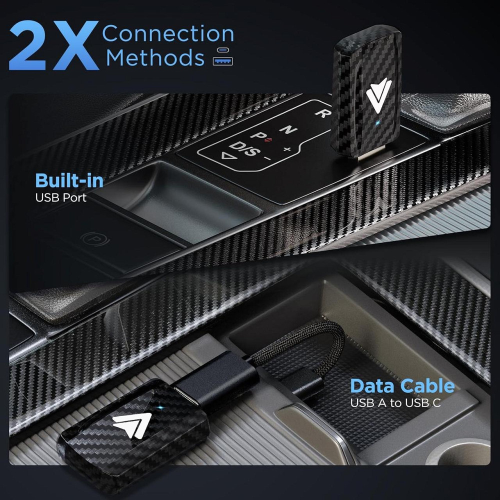 Бездротовий адаптер Android Auto для авто з 2017 року, перехідник з дротового Android Auto USB-A, USB-C, донгл для перетворення Київ - фото 3