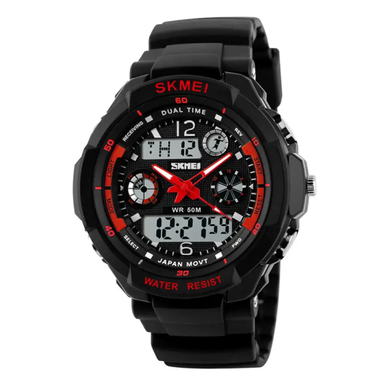 Дитячий спортивний наручний годинник Skmei 1060 s-shock Червоний Вінниця