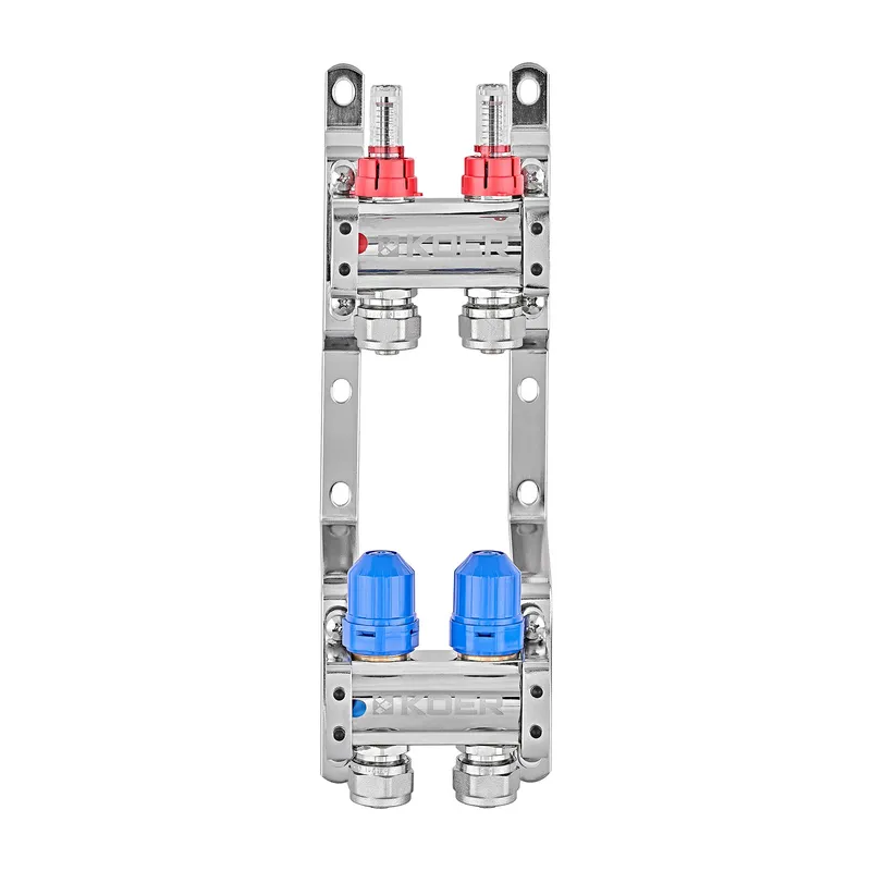 Колекторний блок з витратомірами та євроконусами Koer KR.1210-2 - 1"x2 WAYS (KR5264) Київ - фото 1