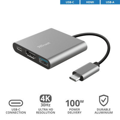 Концентратор Trust Dalyx 3-in-1 Multiport USB-C (23772) Винница - изображение 11