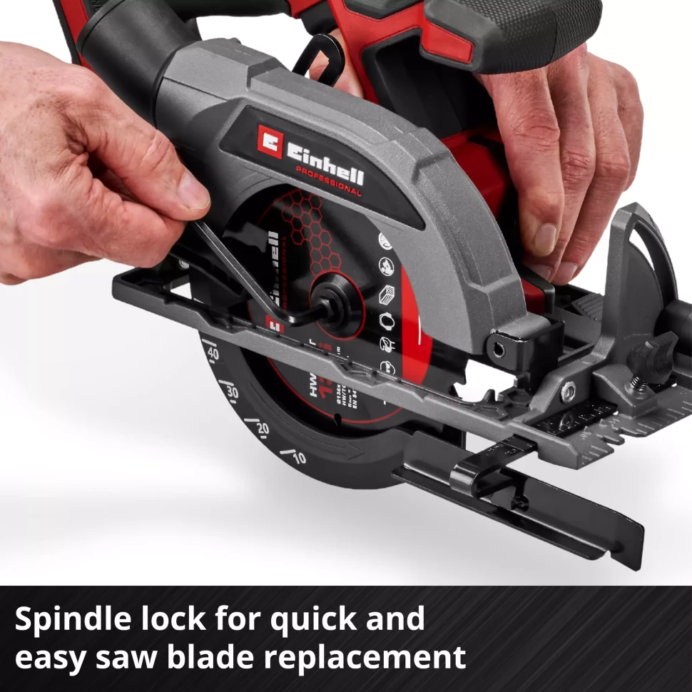 Профессиональная пила циркулярная аккумуляторная Einhell Professional TP-CS 18/136-C Li BL - Solo без акума и зу (4331240) Киев - изображение 8