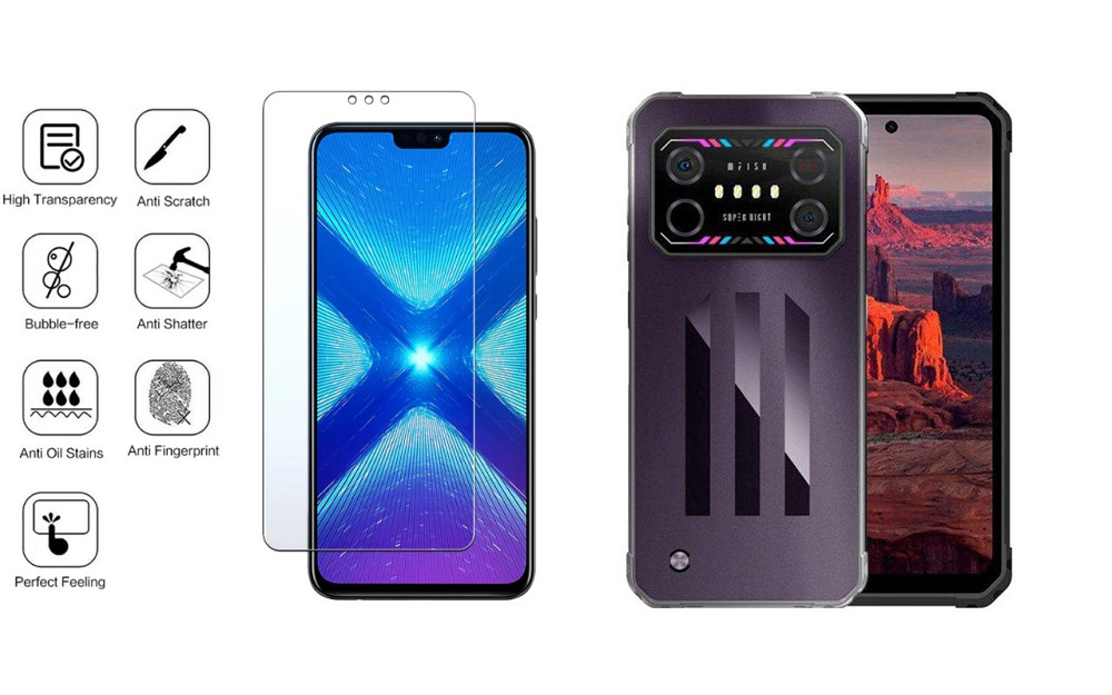 Захисне скло NeoGlass для Oukitel IIIF150 Air1 Ultra, IIIF150 Air1 Ultra+ – надпрозоре та стійке Київ - фото 4
