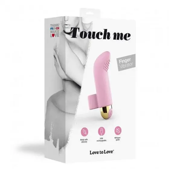 Вібратор на палець Love To Love TOUCH ME ROSE, який перезаряджається, потужний мотор Львів