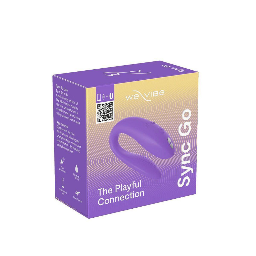 Смарт-вібратор для пар We-Vibe Sync GO Light Purple, тревел-кейс, пульт ДК Sex Aura Київ - фото 10