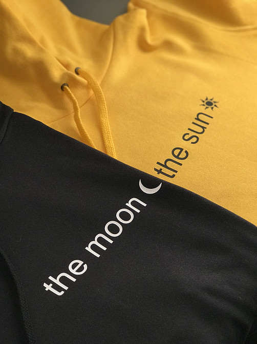 Парні толстовки з капюшоном для хлопця та дівчини! The moon\ The sun Чернівці - фото 2