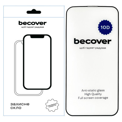 Стекло защитное BeCover Apple iPhone 13 10D Black (711513) Винница - изображение 1