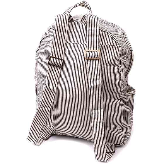 Летний женский рюкзак с качественного текстиля Vintage sale_15077 Молочный Киев