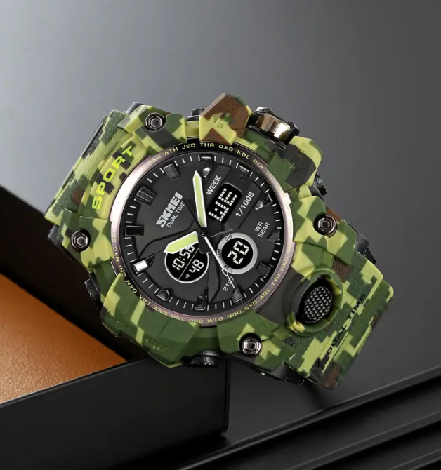 Часы мужские наручные спортивные Skmei 2197 Камуфляж Киев - изображение 3