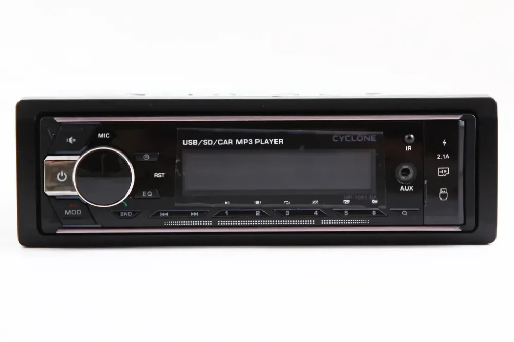 Автомагнитола Cyclone MP-1091 RGB BT/USB+USB Charge/MicroSD/ISO/доп. разъем /ПДУ/Eway Link Винница - изображение 1