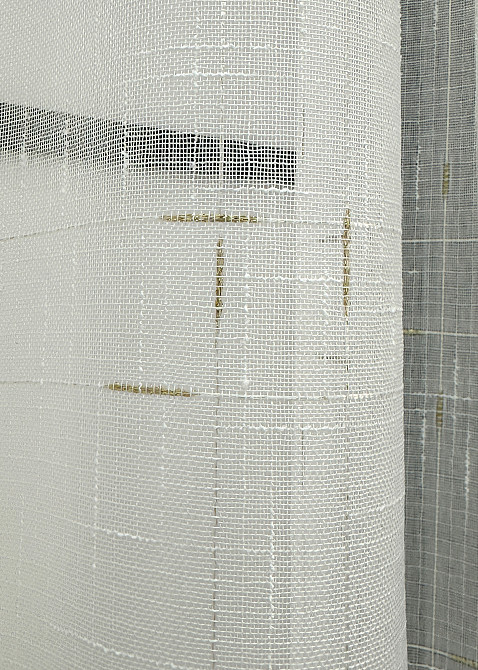 Тюль VR-Textil 1211т Івонна Льон Молочний з золотистим вкрапленням 300х240 см (43-145) Київ - фото 12